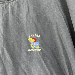 Kansas Jayhawks Pullover‎ Windbreaker Embroidered NCAA Football Size XL